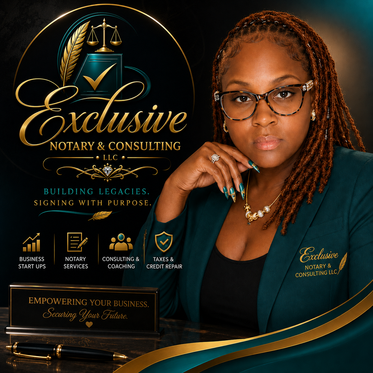 Jasmine Noel, Founder of Exclusive Notary & Consulting LLC